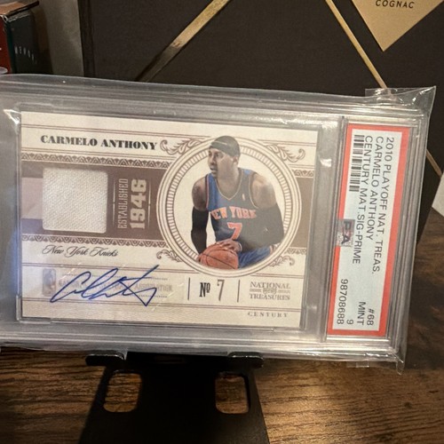 Carmelo Anthony #68 2010 Panini National Treasures card