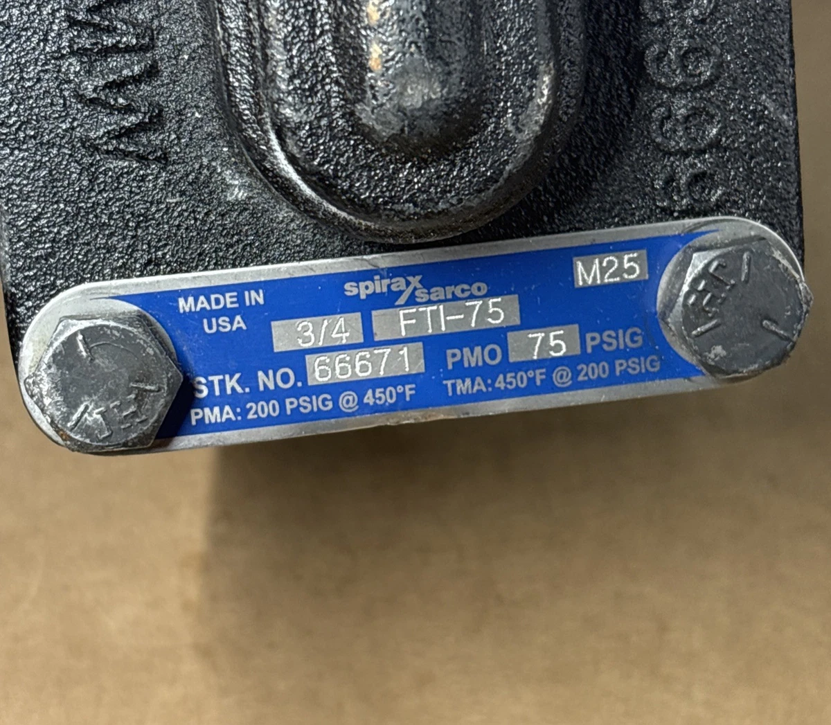 Spirax Sarco 66671 FTI-75 3/4” NPT Float Thermostatic Steam Trap 75 PSI photo 4