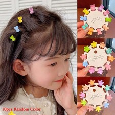 Set of 10 Mini Hair Claw Clips for Flyaway Control - Random Color Assortment