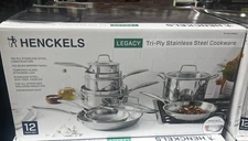 Henckels Tri-Ply Clad Stainless Steel 12-piece Cookware Set