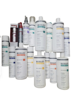 Bosley Hair Loss Treatment Shampoo Conditioner Gel Dry Thickening Scalp Follicle