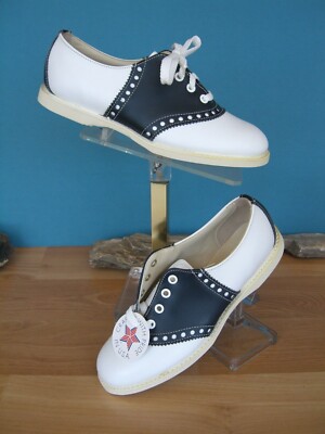 Classic Navy blue/white Saddle Shoes NOS