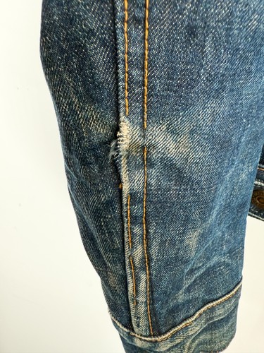 Vintage Levis Big E Blanket Lined Trucker Jeansjacke Large Troy Mills Gr. 38 - Bild 8 von 9