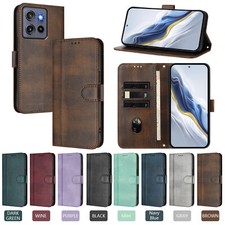 Retro Leather Stand Flip Wallet Case For Motorola G Stylus 5G 2025 /Power 2025