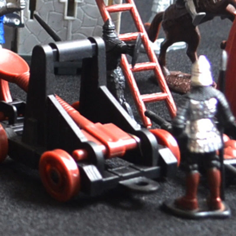 Brinquedo soldado castelo medieval infantaria conjunto de brinquedos decoração modelo vintage cavaleiros venda - Imagem 4 de 4