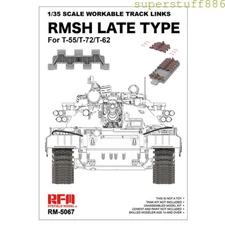 RYEFIELD RM5067 1/35 SCALE WORKABLE TRACK LINKSRMSH LATE TYPEForT-55/T-72/T-62