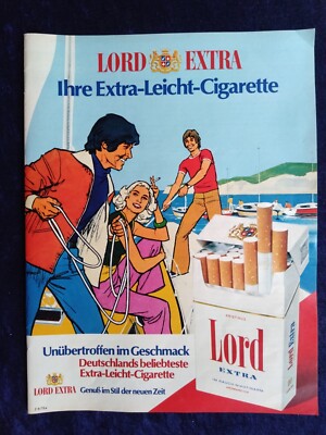 Lord Extra Cigarettes, Original Advertising from 1975