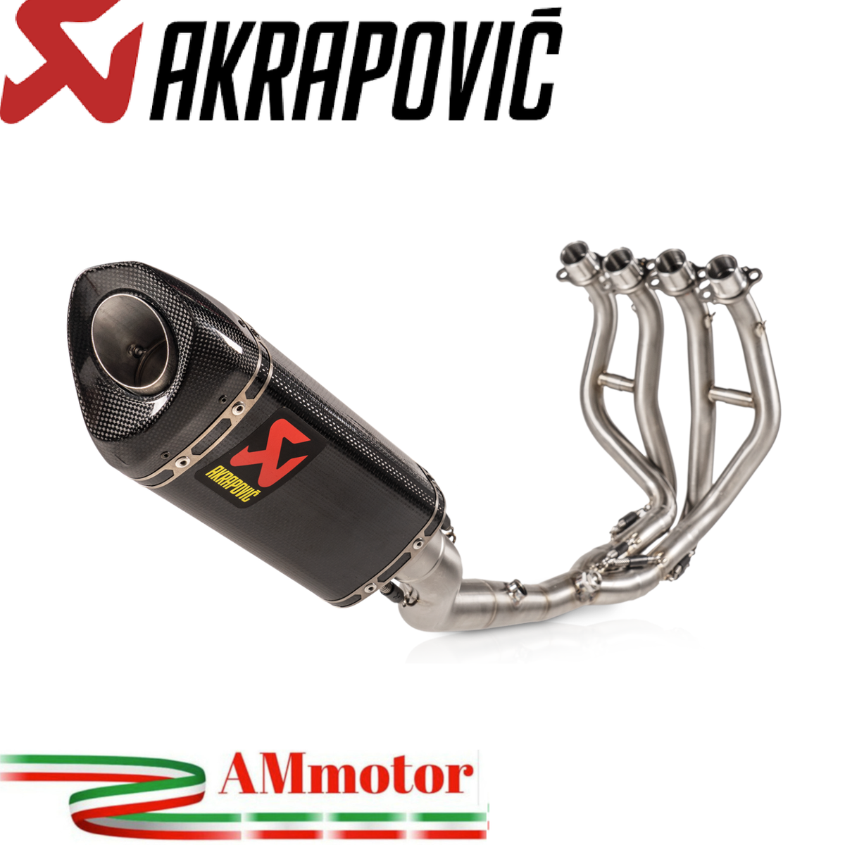 Complete Exhaust Akrapovic Kawasaki ZX-25R 2023 Motorcycle Racing
