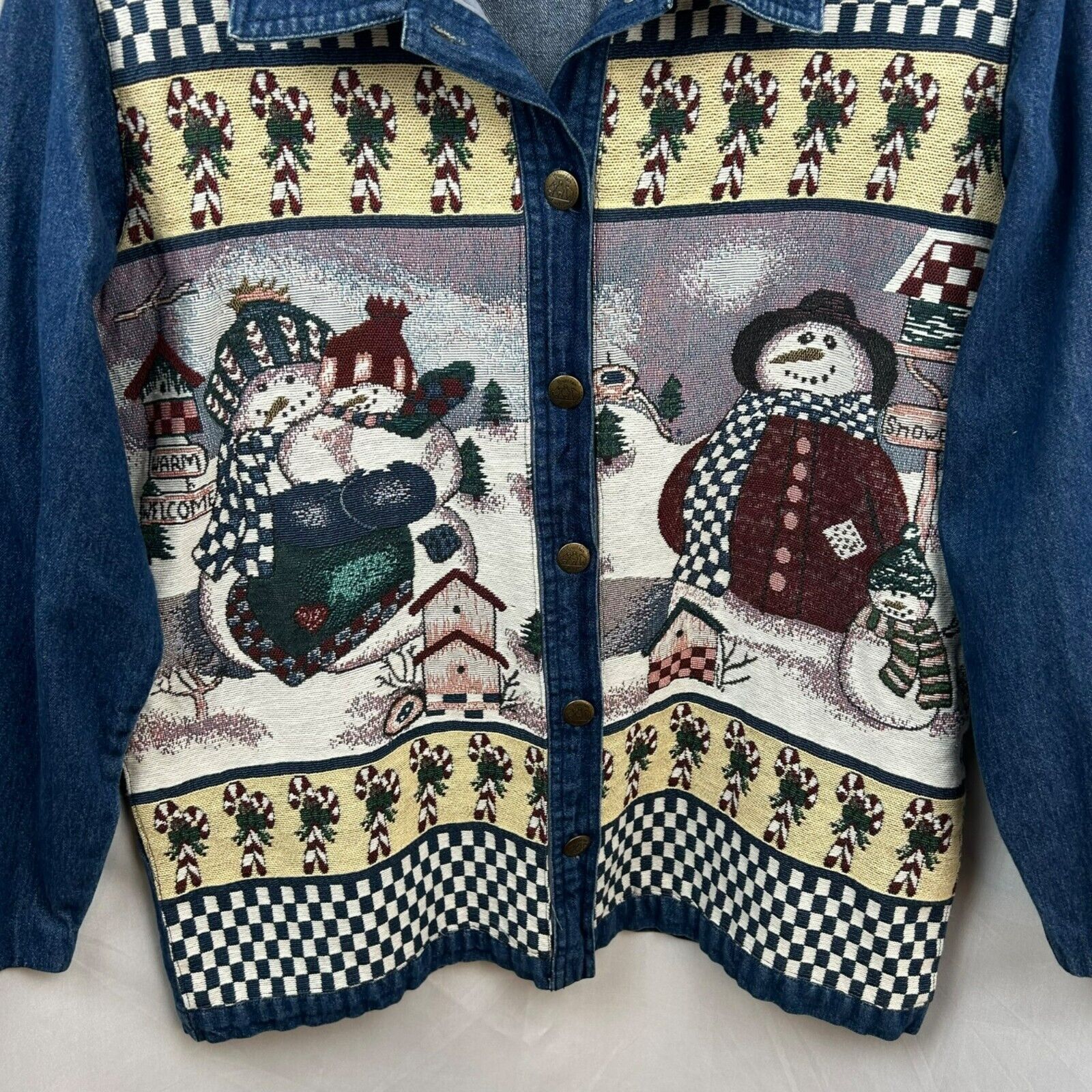 Vintage 90's Quacker Factory Denim Jacket, Shacke… - image 3