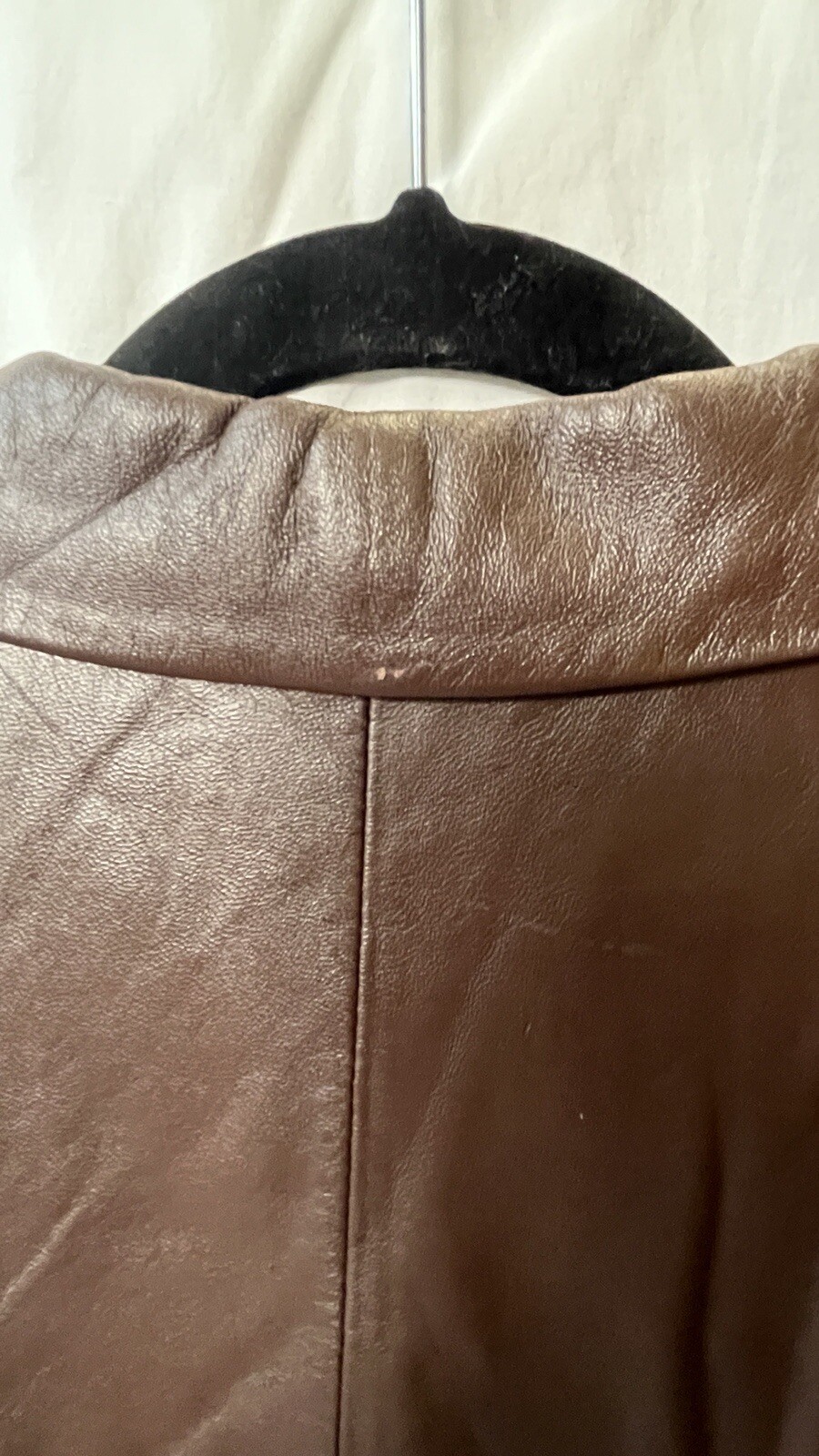 Pendleton Leather Jacket XL 3 Button Brown Acetat… - image 8