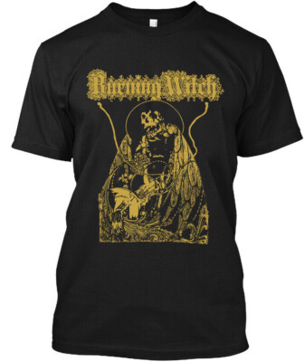New! Popular Burning Witch American Graphic Vintage Classic Logo T-Shirt S-4XL