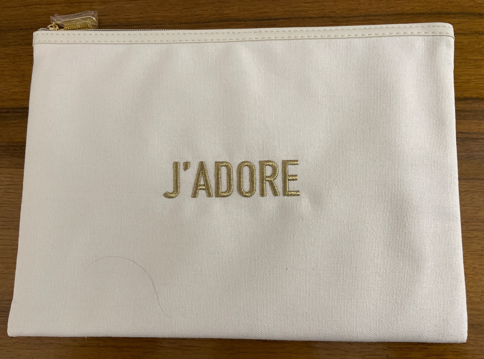 New Dior TROUSSE Makeup Bag with Zipper Closure 10.5 x 7.5 Inches NIB-image