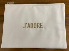 Dior TROUSSE Makeup Bag Zipper Closure NIB 10.5 X 7.5"
