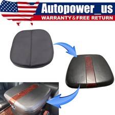Fits 2007-2014 Cadillac Escalade Leather Center Console Lid Armrest Cover Black