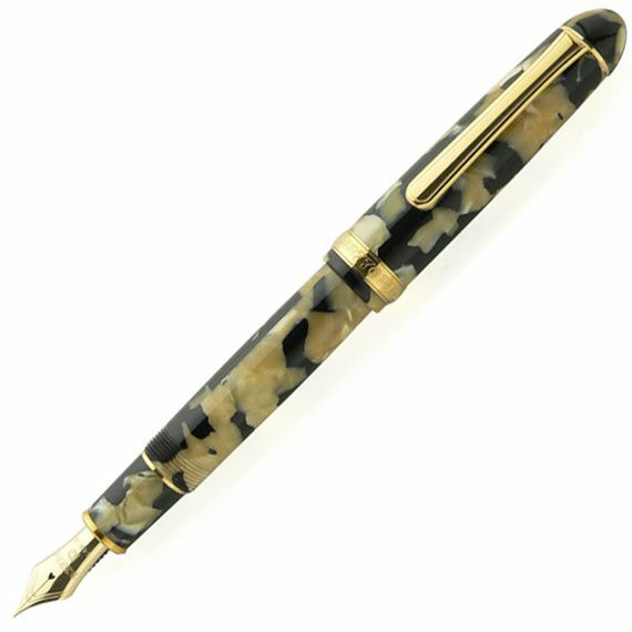Platinum #3776 CELLULOID Fountain Pen ISHIGAKI Fine Nib PTB-35000S - Main Image