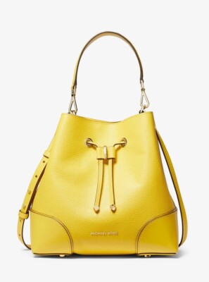 Michael Kors Mercer Gallery Small Pebbled Leather Shoulder Bag