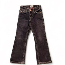 children place bootcut stretch denim jeans toddler boys adjustable strap SZ 4