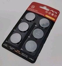 Tsrwuily CR2032 3V Lithium Coin Cell Battery Watch Electronics Button 6 Pcs
