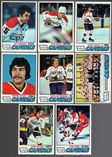 1977 Topps Hockey Team SET Lot of 8 Washington CAPITALS NM- CHARRON MEEHAN