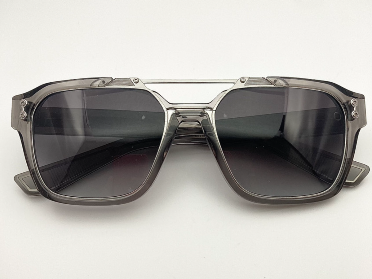 サングラス AKONI FW25 Akoni - AKS - e (AKS 507 E) AKONI Discovery Gray AKS 509B Square Double Bridge Acetate