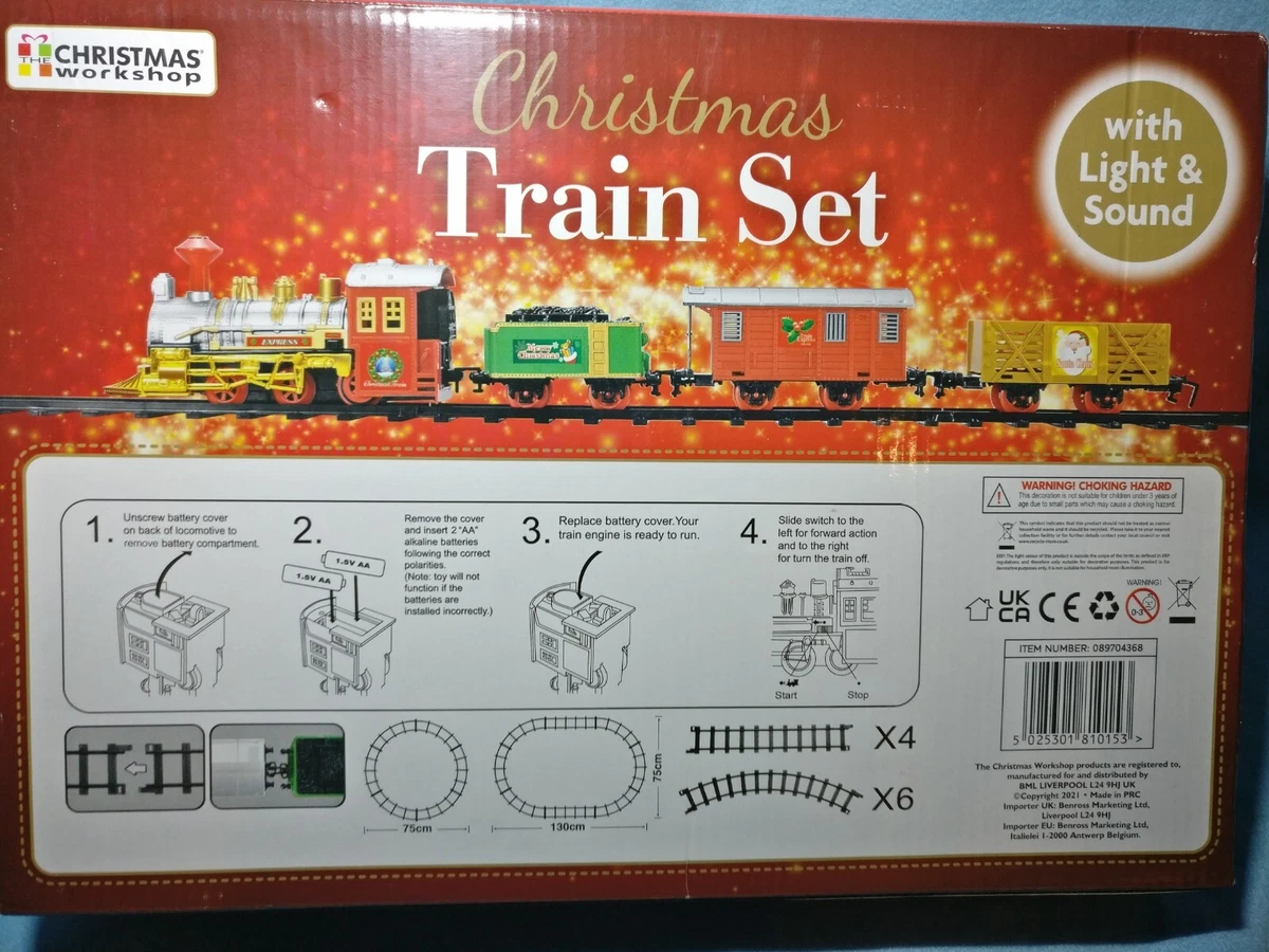 Christmas workshop best sale train set