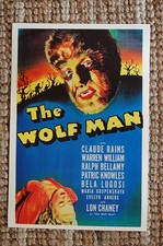 The Wolf Man Lobby Card Movie Poster Bela Lugosi Claude Rains