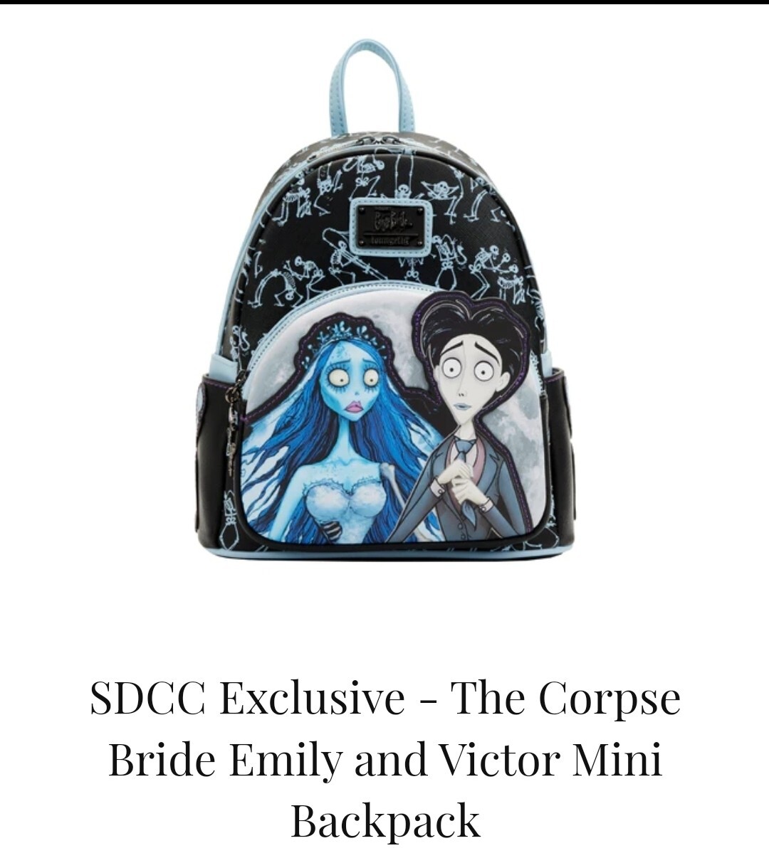Loungefly Corpse Bride GITD Mini Backpack 2022 SDCC  display picture 2