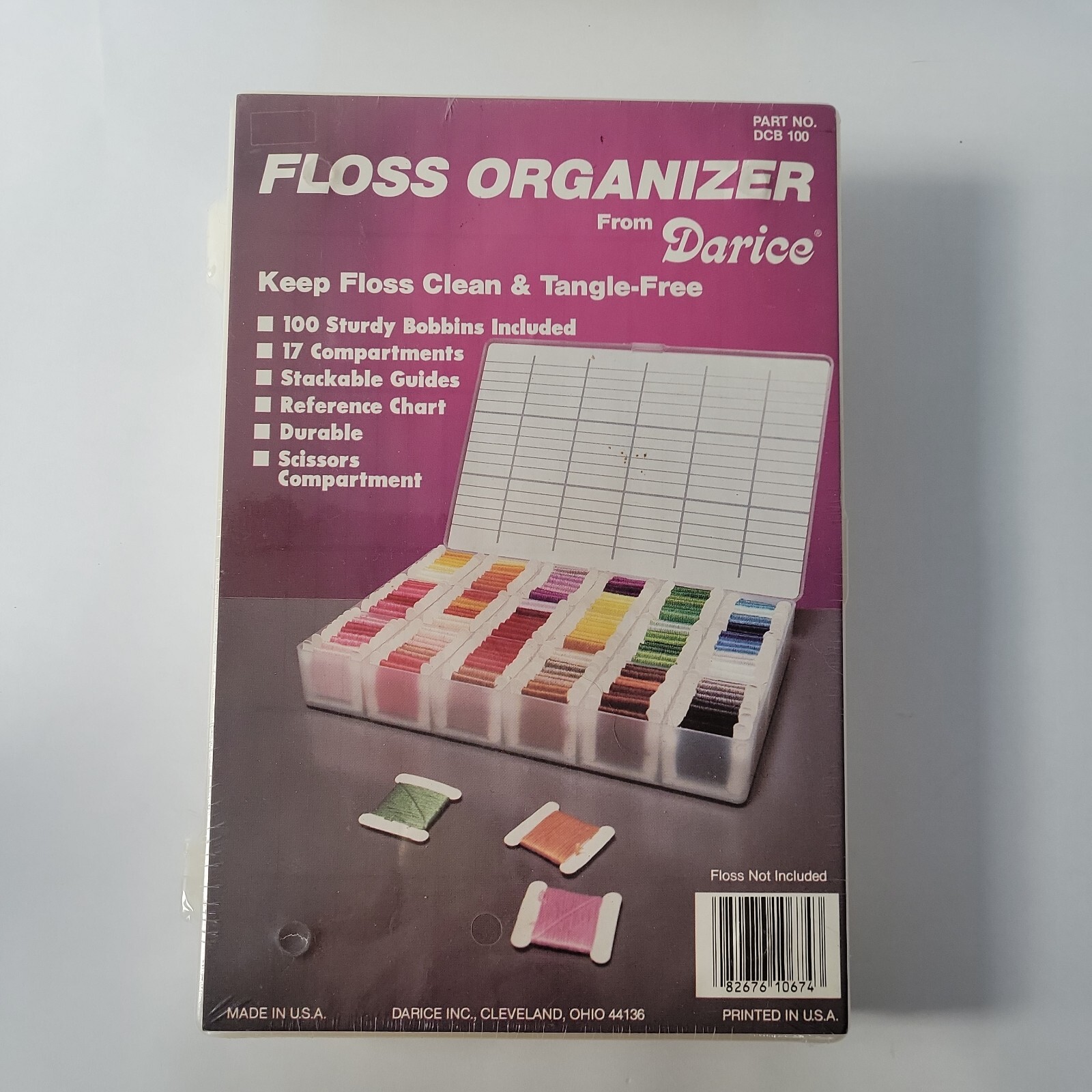 Darice Embroidery Floss Organizer DCB 100 Floss Not Included NOS New