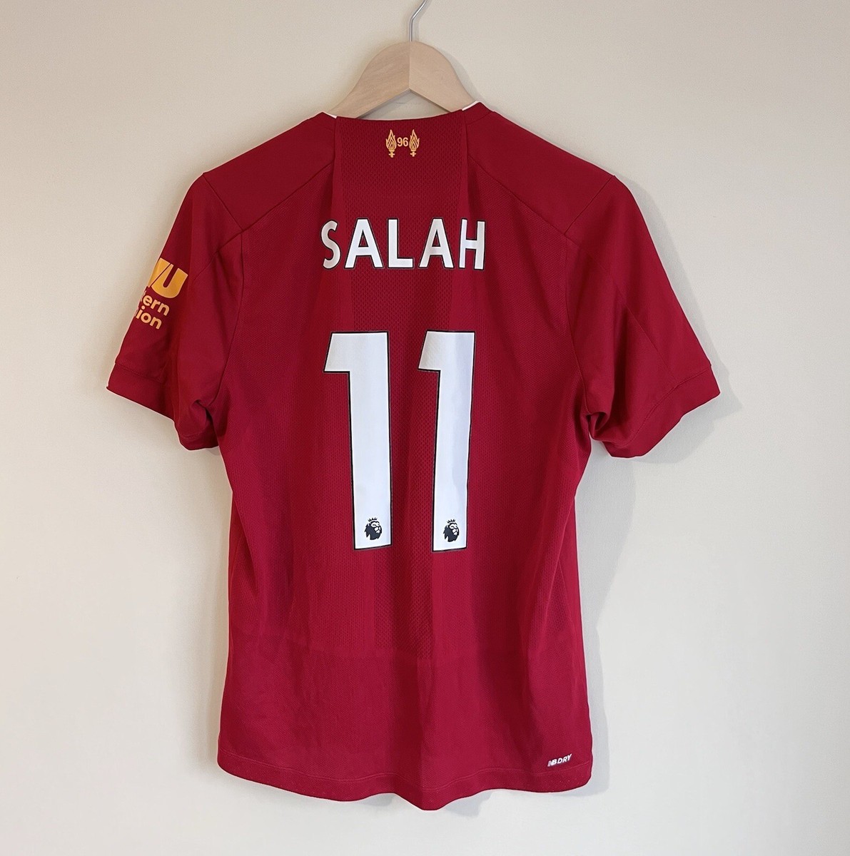 Liverpool Salah Mohamed 2019/2020 Home Football Soccer Shirt