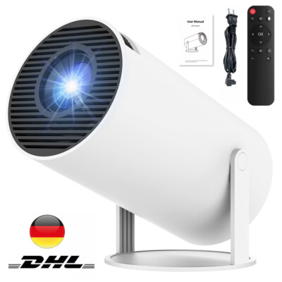 2025 NEU Beamer Projektor 4K UHD WiFi Bluetooth Android TV Heimkino Mini Tragbar
