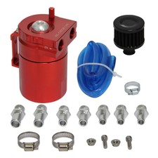 Serbatoio raccolta olio universale con serbatoio sfiato + kit filtro cilindro motore