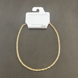 Authentic Sterling Forever 14K Gold Plated Alex Chain Necklace