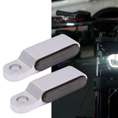 For Harley Davidson Fatbob Fatboy Dyna Motorcycle Turn Signals Handlebar Lights
