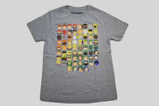 Roblox Youth Boys Roblox Grid Short Sleeve Gray Shirt New M 8 