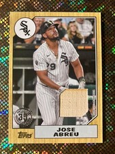 2022 Topps Series 1 1987 Topps Baseball Relics Jose Abreu #87R-JA White Sox