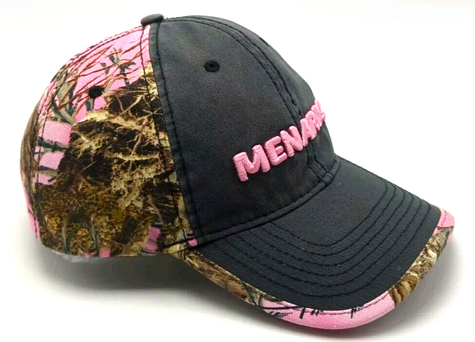 MENARDS hat gray / pink adjustable cap - camoufla… - image 3