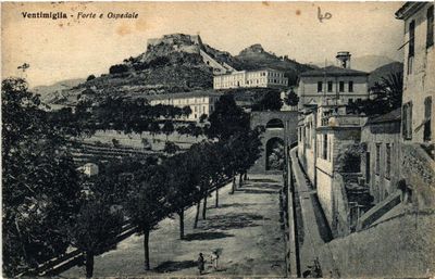 CPA AK VENTIMIGLIA Forte e Ospedale ITALY (531002)