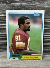 1981 Topps Football Art Monk RC #194 Washington Vintage NFL Football Card