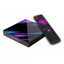 Smart TV Box H96 MAX, Android 9.0 TV Box USB 3.0 2.4G 4K HD 5G/64 bits reproducción multimedia