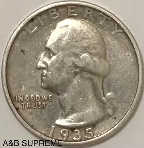 1935 S Washington Quarter VF-XF Very Fine-Extremely Fine From Estate 90% Silver