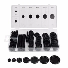 170x Blanking Rubber Grommets Closed Blind Grommet Plugs Bungs Gromets Kit C#