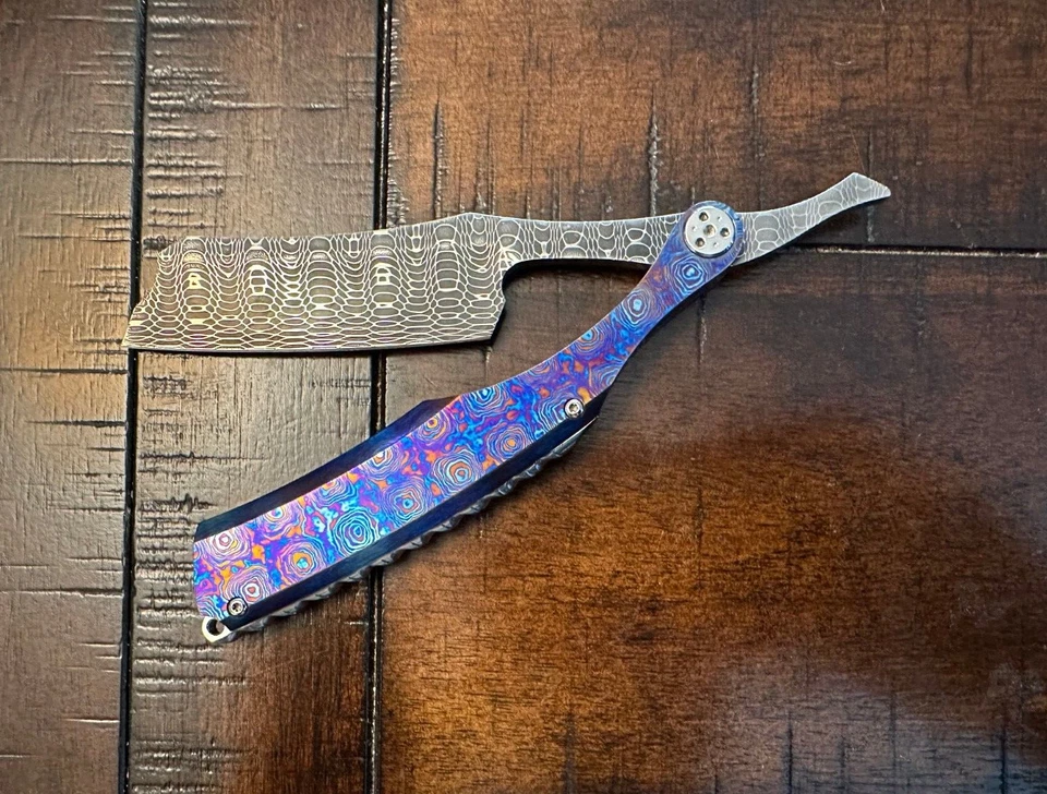  Sergio Consoli - Spirograph Inox Damascus Straight Razor - Image 4 of 4