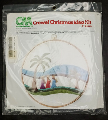 Three Wise Men 7876 Crewel Christmas Idea Kit Columbia Minerva Hoop Included NEW