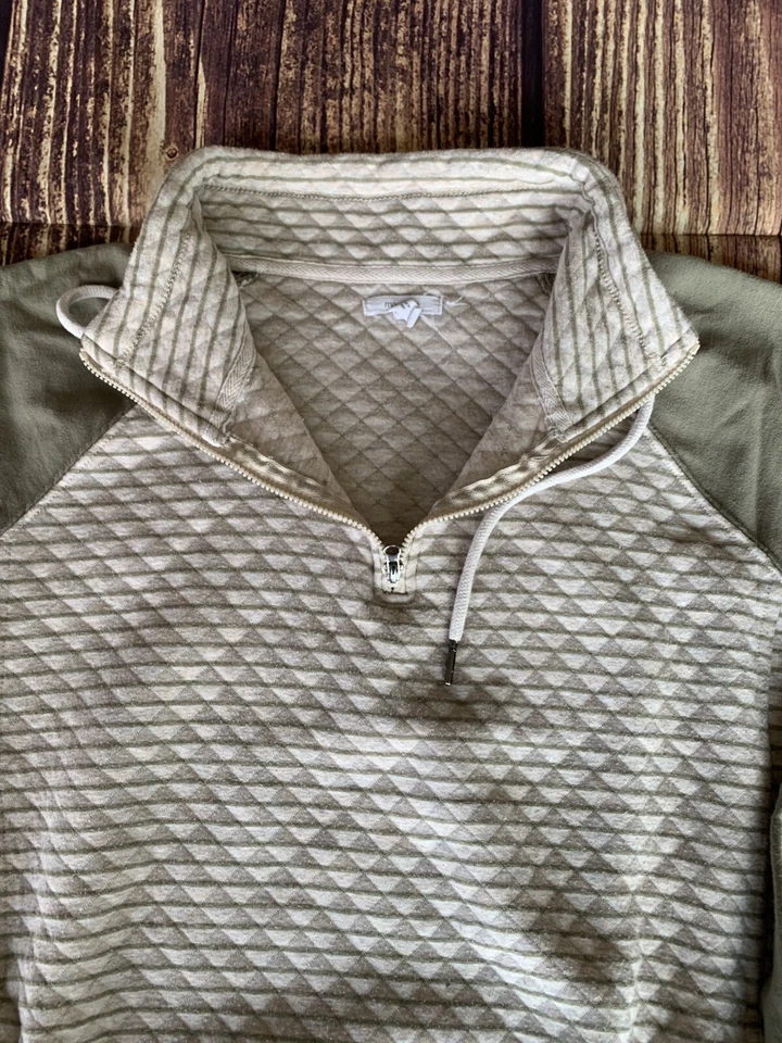 Maurices Women's Long Sleeve 1/4 Zip Pockets Multicolor Pullover Sweatshirt L - Image 3 of 4