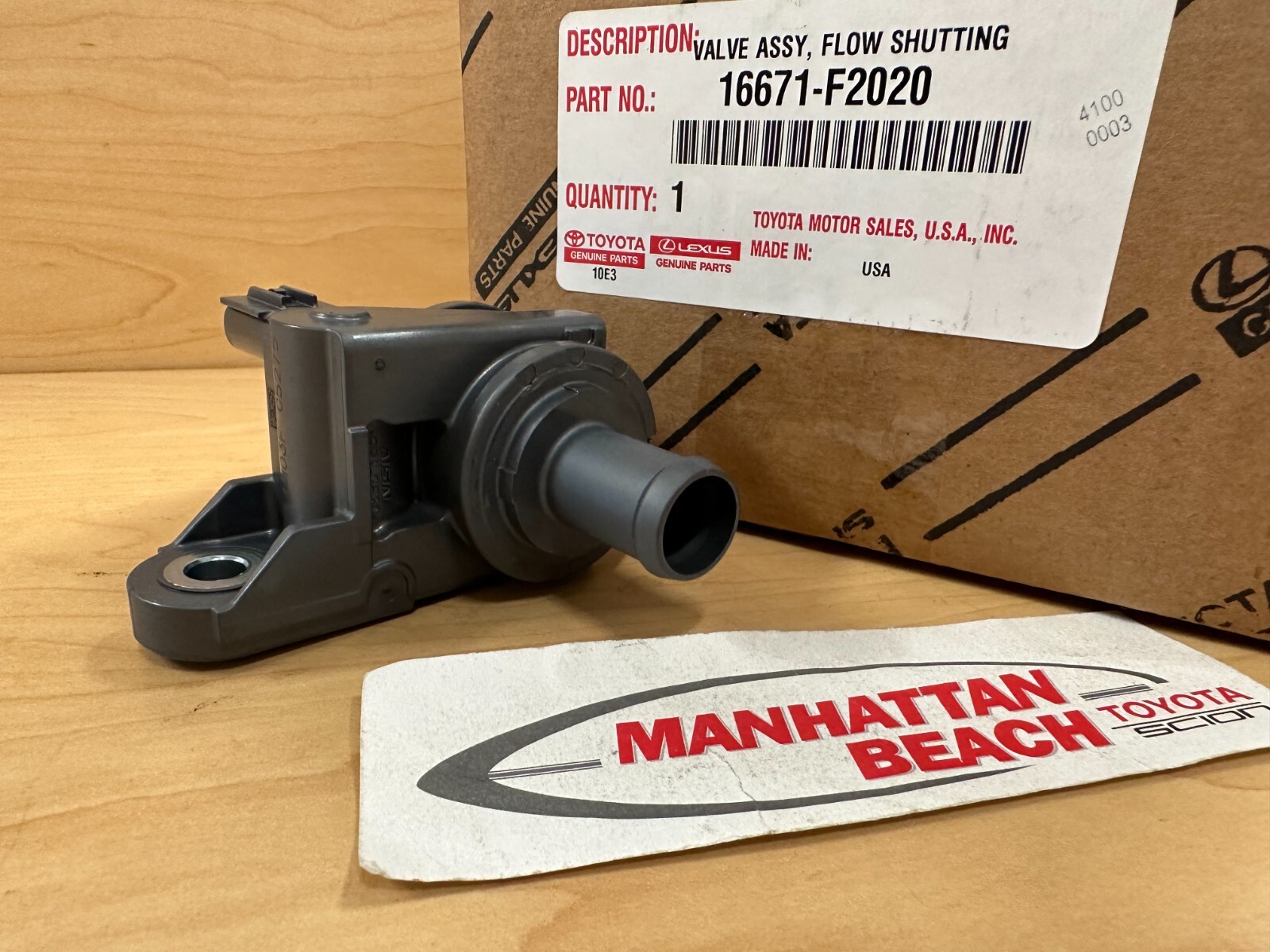 2023 COROLLA 2.0L COOLANT FLOW CONTROL VALVE 16671F2020 GENUINE