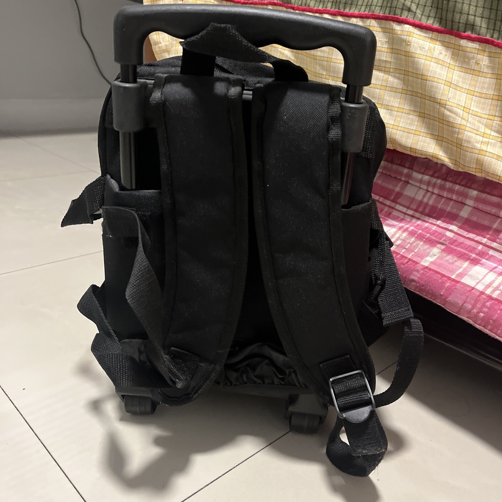 2005 Teenage Mutant Ninja Turtles Green/Black School Rolling Bag Backpack image 6