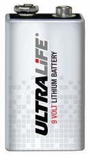 5x Ultralife 9V E-Block Lithium-Batterien U9V...