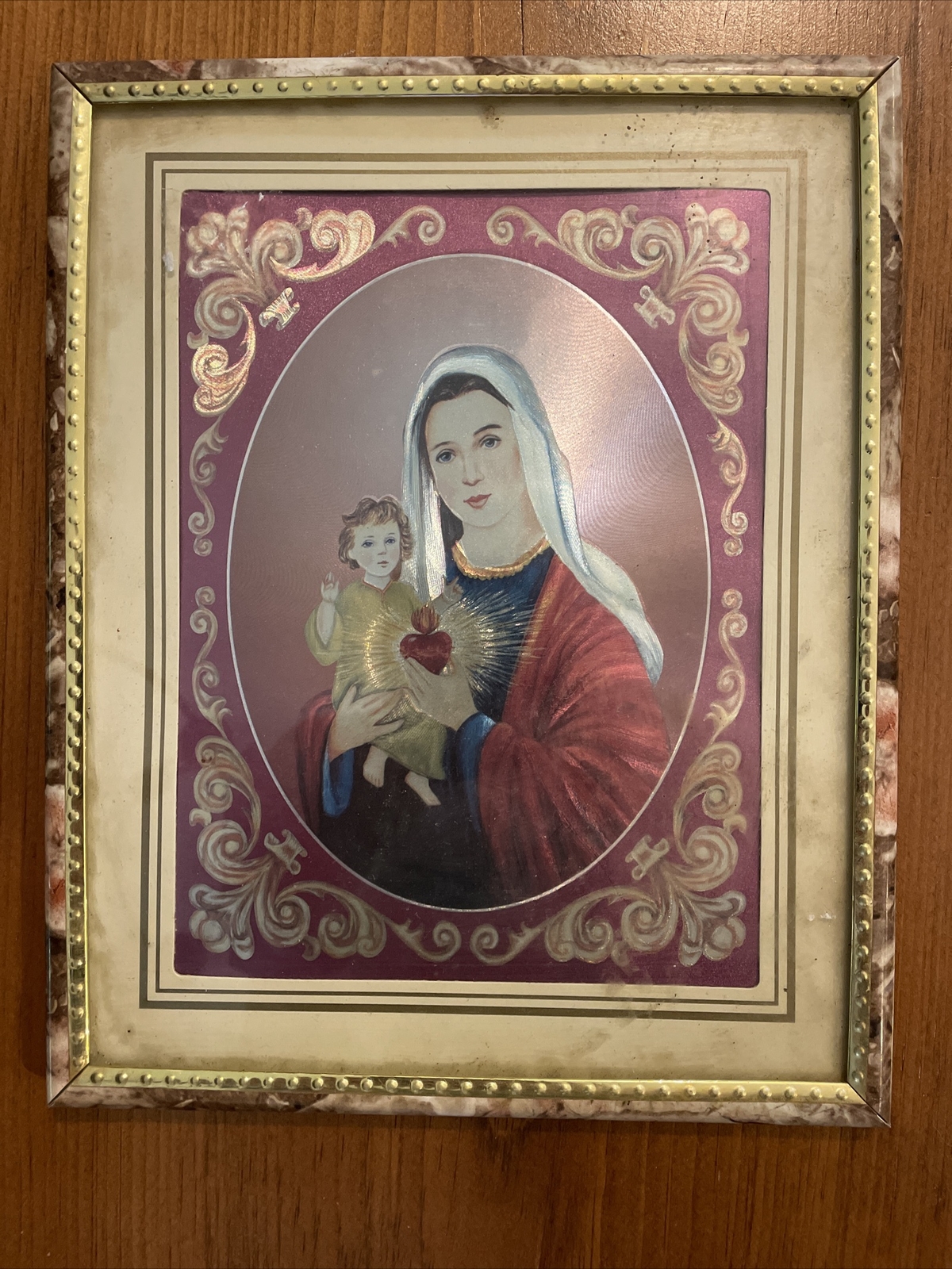 Mary And Baby Jesus hologram print | eBay