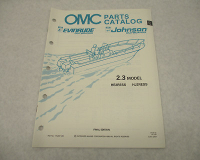 NOS 115293 1990 OMC Evinrude Johnson Outboard Parts Catalog