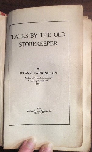 Talks by the Old Shopkeeper (1906, Hardcover) Frank Farmington BookGnu - Picture 7 of 12